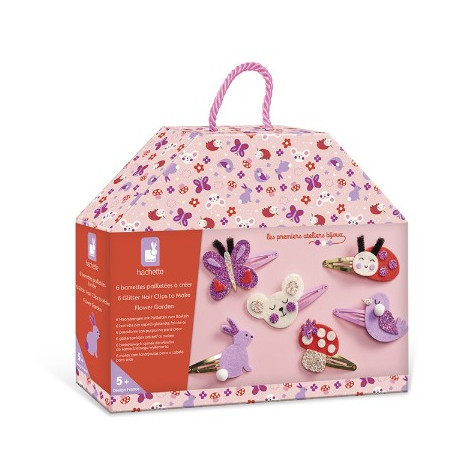 6 barrettes à créer Flower garden