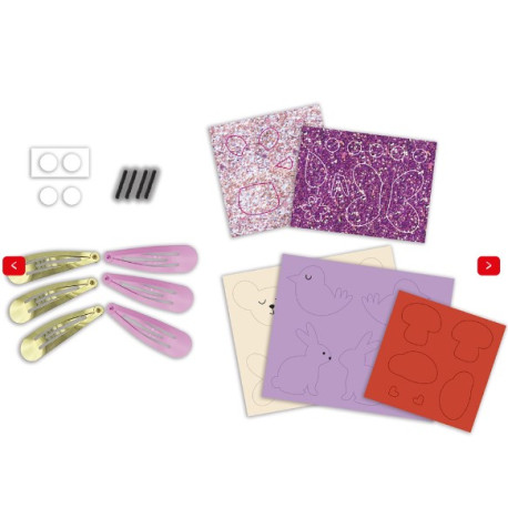 6 barrettes à créer Flower garden