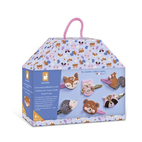 6 barrettes à créer Pretty forest