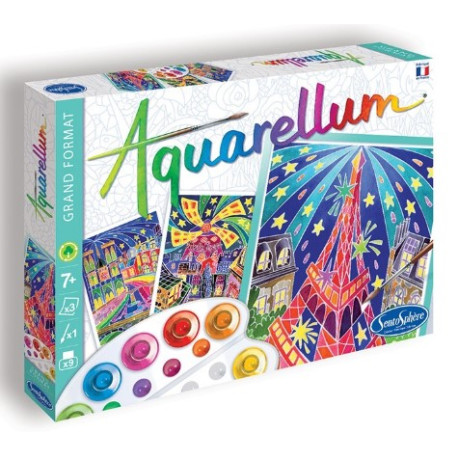 Aquarellum Paris by night