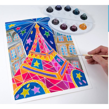 Aquarellum Paris by night