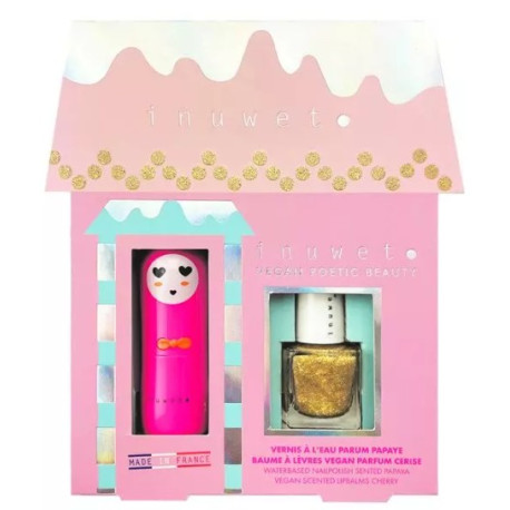 Coffret Baume à lèvres et vernis à ongles Fraise