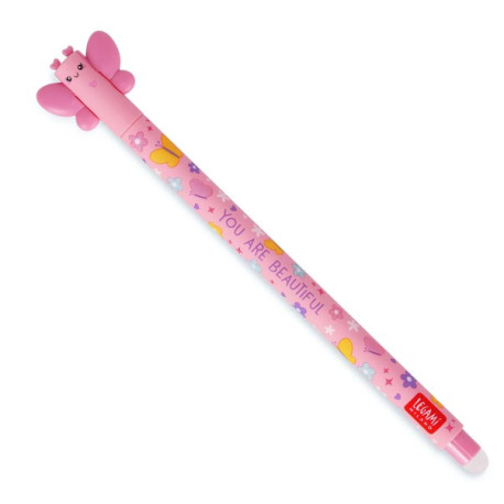 Legami Stylo à encre gel effaçable Papillon