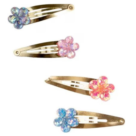 Barrettes Shimmer flower