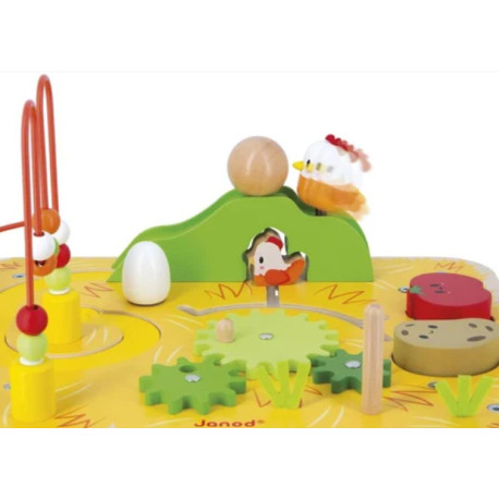 Table d'activités Ferme en bois