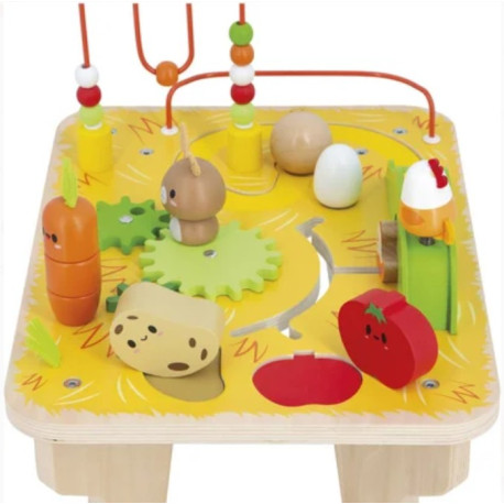 Table d'activités Ferme en bois