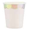 8 gobelets role pastel