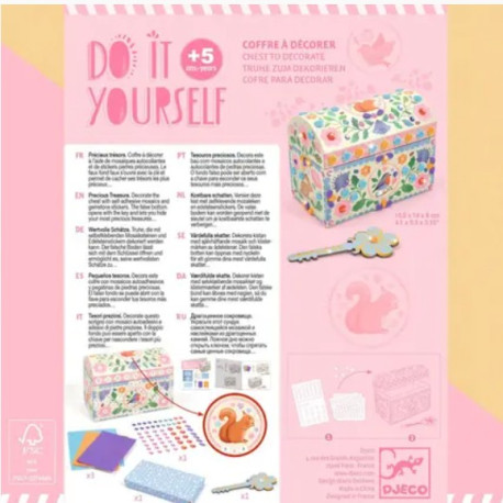 Coffre à décorer Précieux trésors