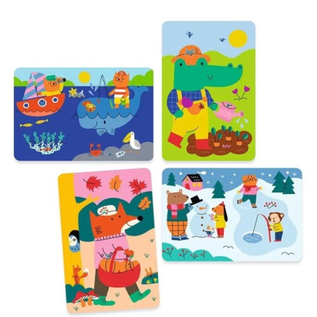 Coloriage magique 4 saisons 