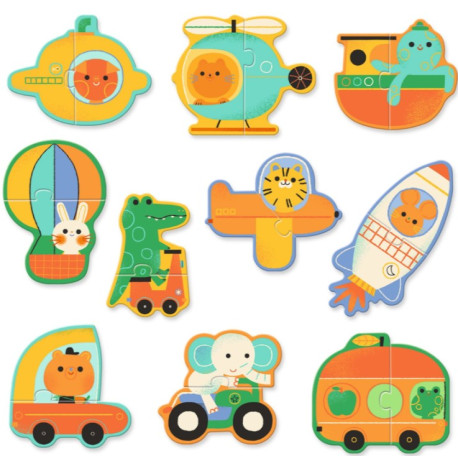 Puzzle duo Véhicules