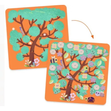 Collages feutrines La ronde des saisons