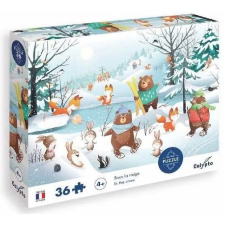Puzzle Sous la neige 36 pièces