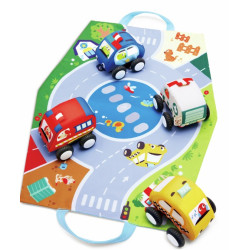 Voitures à rétrofriction et circuit lavables