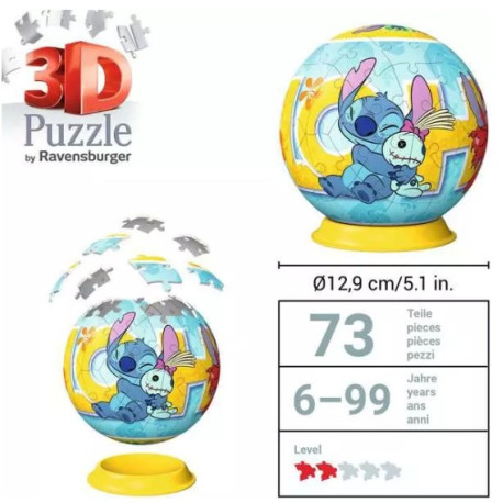 Puzzle 3D Ball Stitch 72 pièces