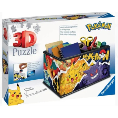 Puzzle 3D Boite de rangement Pokemon