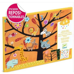 Stickers épais et repositionnables Chat perché!