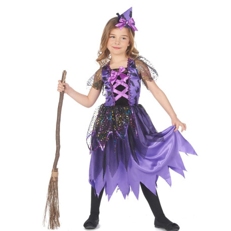 Déguisement Sorcière poussière d'étoiles 7 / 9 ans halloween