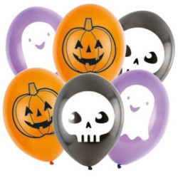 6 ballons halloween Friends