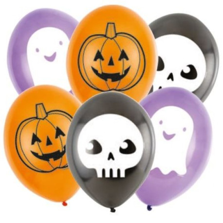 6 ballons halloween Friends