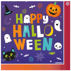 16 serviettes en papier halloween Friends