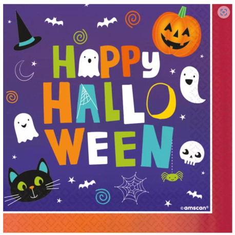 16 serviettes en papier halloween Friends