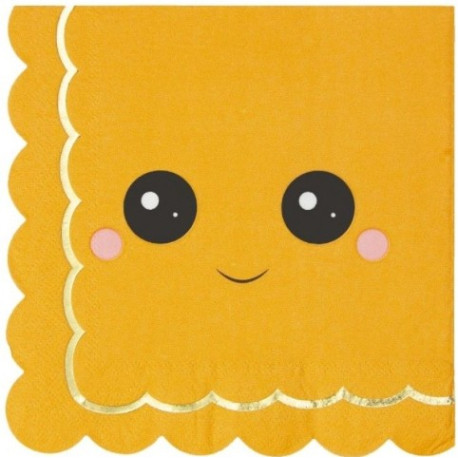 16 serviettes citrouille Sweety