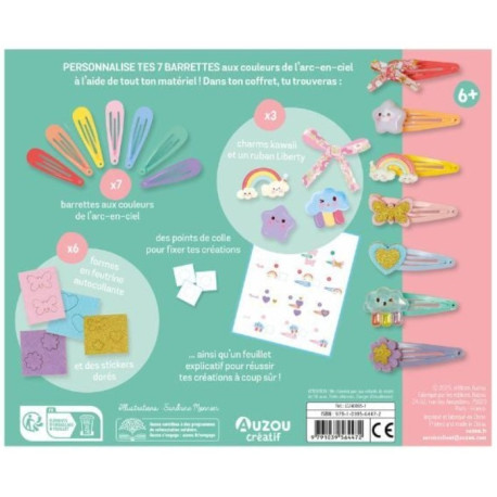 Mon semainier de barrettes arc-en-ciel