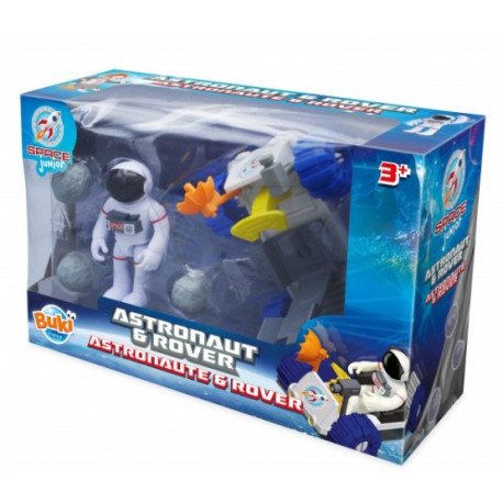 Astronaute et rover