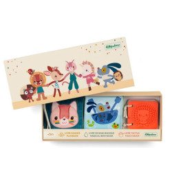 Set de naissance 3 livres sensoriels Jardin