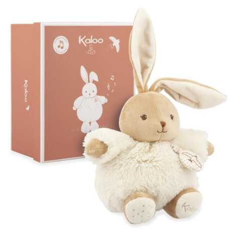 Patapouf Lapin crème musical