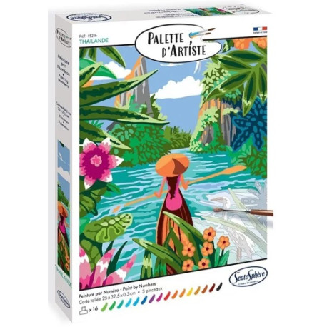 Palette d'artiste Lagon en Thaïlande