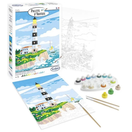 Palette d'artiste Le phare