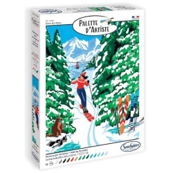 Palette d'artiste Dans les Alpes
