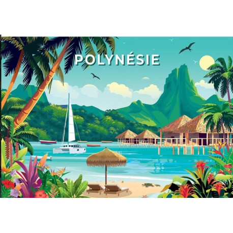 Puzzle Polynésie française 1000 pièces