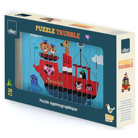 Coffret de 4 puzzles, les transports - Ingela P.Arrhenius 