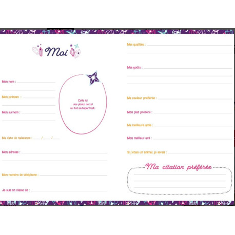 Mon carnet secret Bijou scintillant