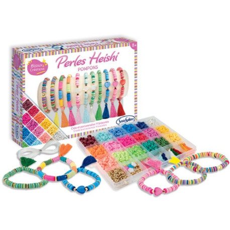 Perles Heishi Pompons