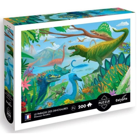 Puzzle Paradis des dinosaures 200 pièces