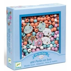 Perles Bois Arc-en-ciel