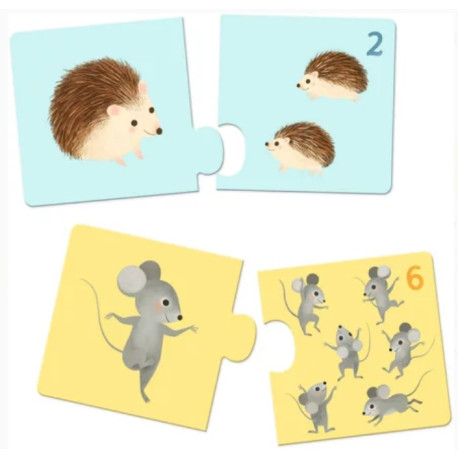 Puzzle duo Bébés animaux
