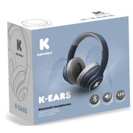 K-Ears Casque audio bluetooth bleu