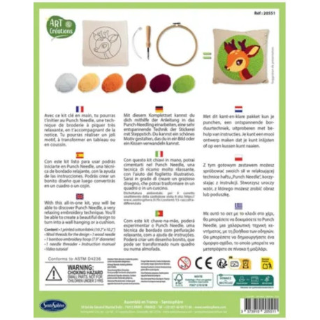 Punch needle Petit cerf