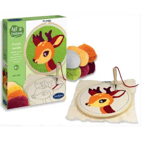 Punch needle Petit cerf