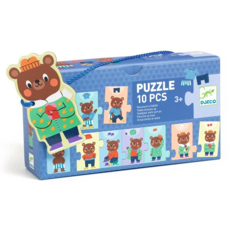 Puzzle frise Nounours s'habille