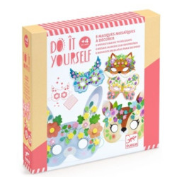 DIY Masques mosaïques animaux de la forêt