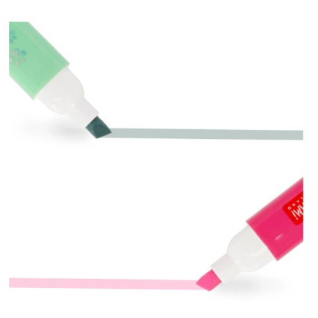 6 surligneurs double pointe Kitty