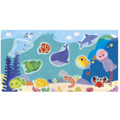 18 mois Stickers repositionnables épais La mer