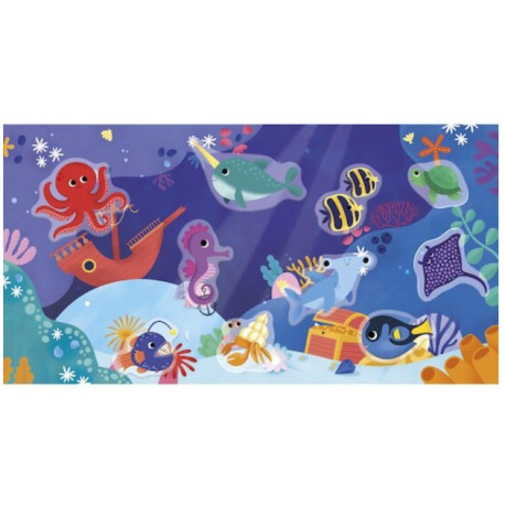 18 mois Stickers repositionnables épais La mer