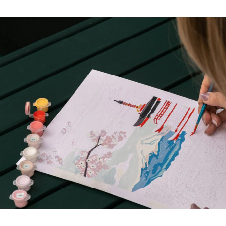 Peinture au numéro Mont Fuji