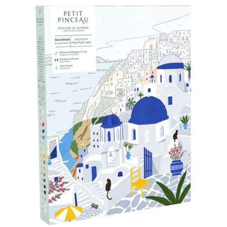 Peinture au numéro Santorini